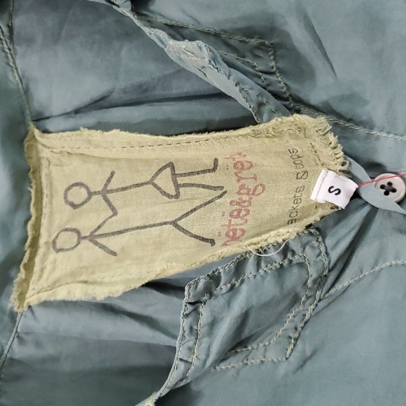 Pete & Greta Johnny Was Long Sleeve Silk Top, Size Small, NWT - Picture 7 of 9